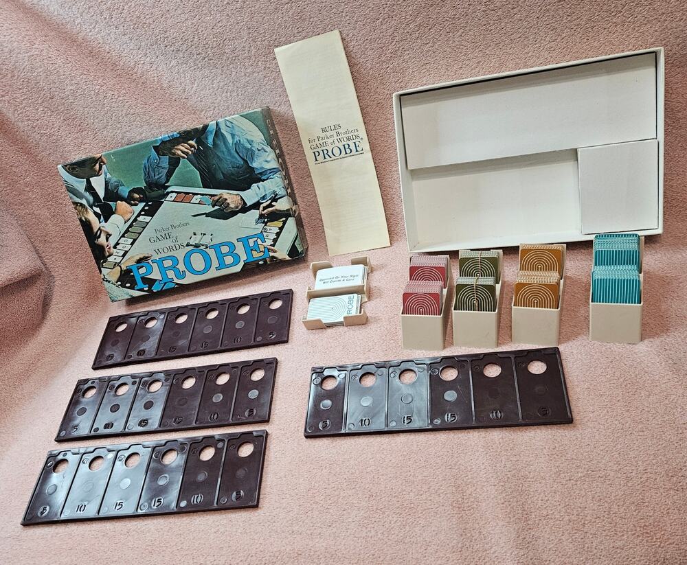 Vintage 1964 Parker Brothers Probe Game of Words Board Game